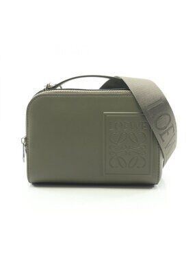 Loewe Shoulder Bag Crossbody Mini Khaki Leather